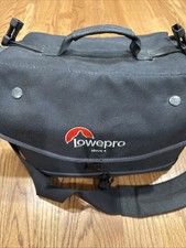 Lowepro Nova 5 Camera Camcorder Bag W/ Shoulder Strap Embroidered Logo Black Lrg