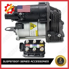 Air Suspension Compressor +Valve Block For Mercedes W221 S350 S450 S550 CL550 US