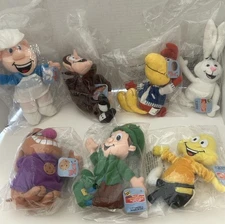 General Mills 1997-1979 Breakfast Pals Plush Dolls - Complete Set of 7