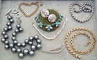 Vintage Designer Wearable Costume Jewelry Lot Monet Napier A Klein Whiting Davis