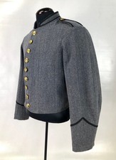 Confederate Richmond Depot Type 1 Jacket of Silver Gray with Black Trim Size 44