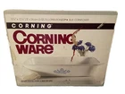 Vintage Corning Ware Blue Cornflower Baking Dish White 12x10 USA A-21 Oven Safe