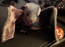 Rare TY Beanie Babies "Batty" the Bat Tie-Dye 1998