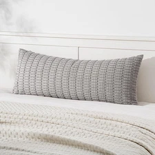 MIULEE Pack of 1 Light Grey Long Body 36" x 14" (Pack 1), 