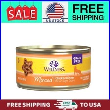 Wellness Canned Wet Cat Food, Minced Chicken Main Dish, 5.5 oz Can (24 Pack) 7.98 per gallon