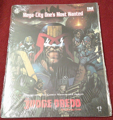 Mega-City One's Most Wanted game supplement (2002) Judge Dredd RPG roleplaying
