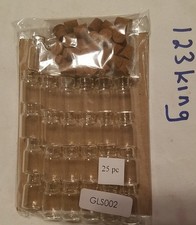 Lot of 25  0.5ML Mini Small Cork Stopper Glass Vial Jars Containers Bottle