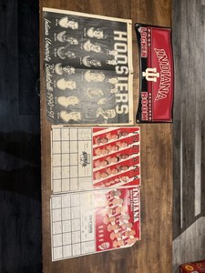 Vintage, Indiana University poster schedules calendars 1991-93 Henderson, Knight