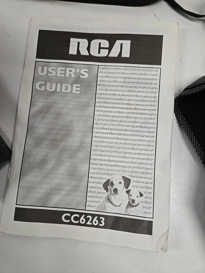 RCA AutoShot CC6263 Video Camera Camcorder Untested Parts - Image 3 of 4