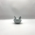 Vintage Milk Glass Mini Hen on Nest. 2 in. Excellent Condition.