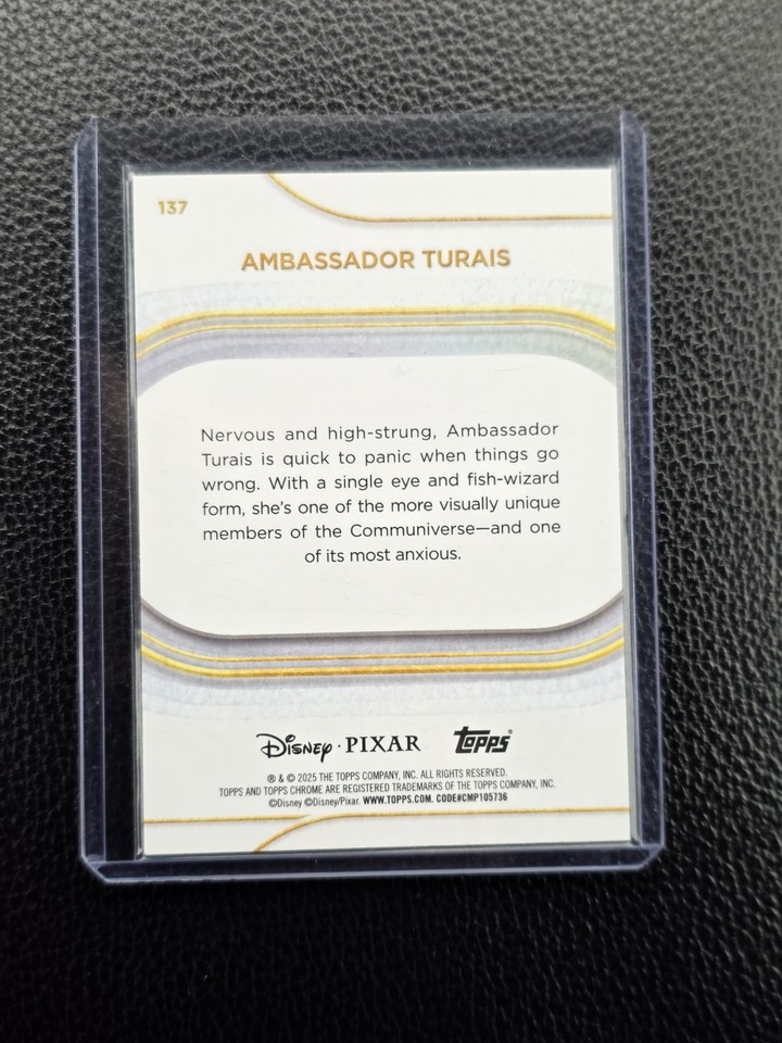 22 Card Lot, 2025 Topps Chrome Disney, Moni/199, Ambassador Turais Gold ...