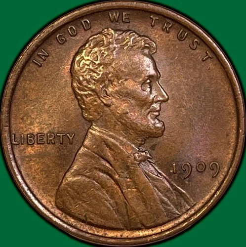 1909 Lincoln Wheat Cent Uncirculated UNC Coin #36027