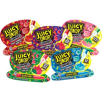 Juicy Drop Valentine's Day Gummy Candy 16 Count Variety Pack  Assorted Styles 