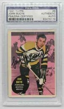 1961 Topps John Bucyk PSA DNA Autograph Auto #8 Bruins Authentic