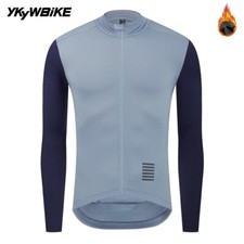 Men Winter Cycling Jersey Thermal Fleece Bicycle Jacket 5-15°C MTB Road Bike Top