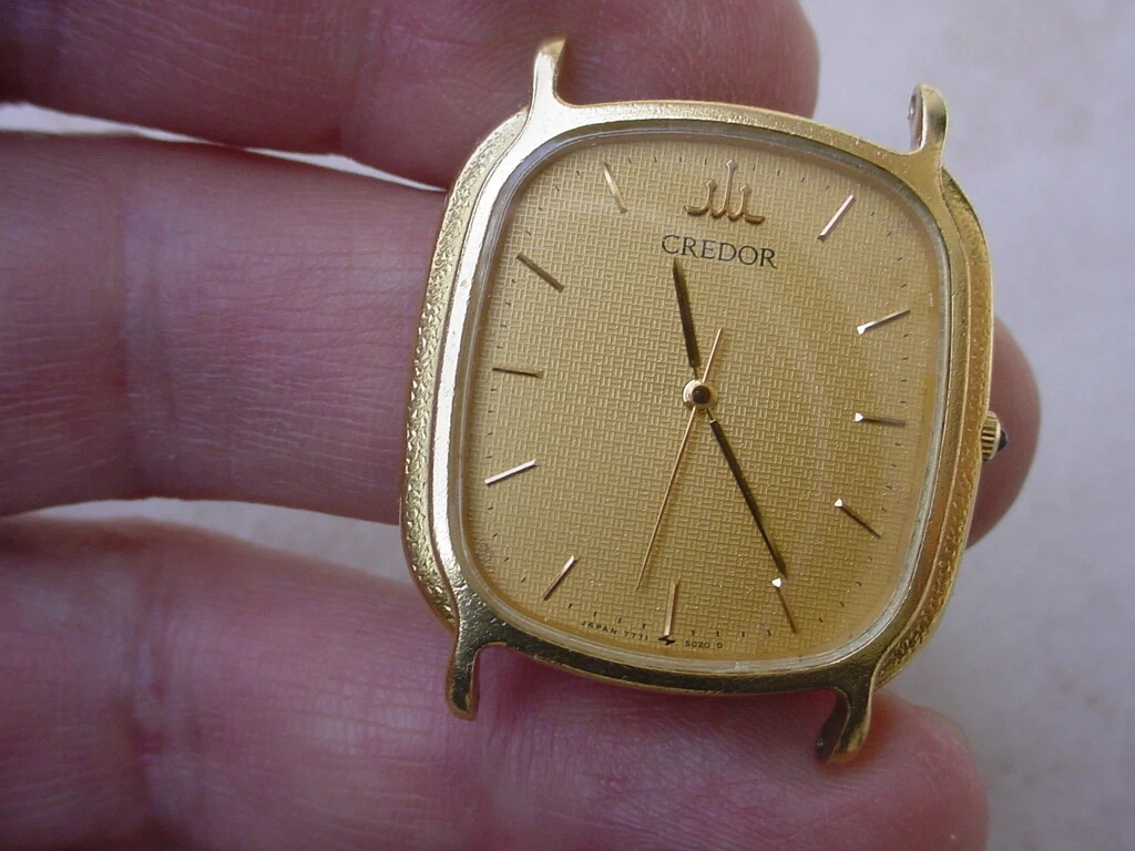 Vintage Seiko/ Credor 18K Gold Case and Buckle. | eBay