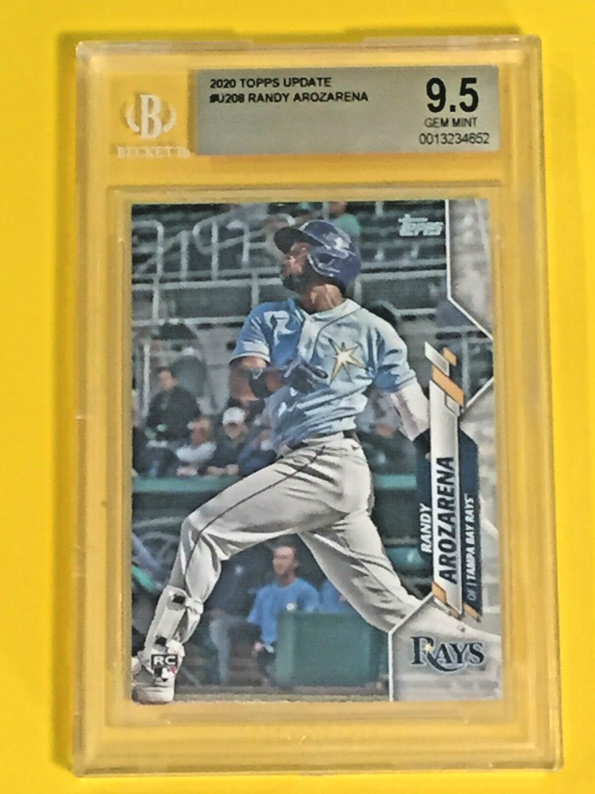 RANDY AROZARENA 2020 Topps Update #208 BGS GEM MINT 9.5 Rays RC
