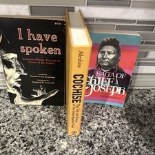 Lot Of 3     Native American Indian Cochise Chief Joseph Saga I Have Spoken    VG