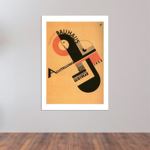 Bauhaus Exhibición - Joost Schmidt Vintage Pared Arte Póster Imagen Giclée - Picture 11 of 12