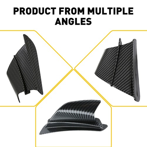2 pcs Motorcycle Winglet Fairing Wing Front Side Spoiler Wing For Motorbike UK - Picture 8 of 11