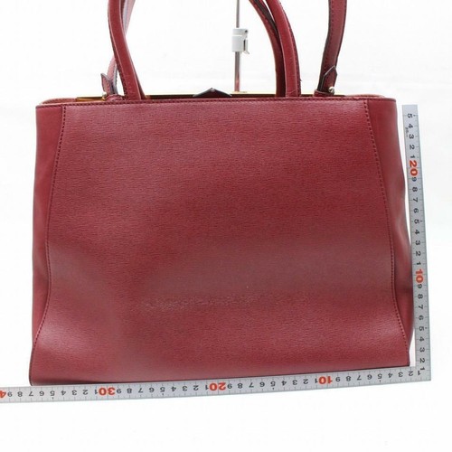 Fendi Burgundy Leather 2 Jours 2way 868399 - Picture 6 of 12