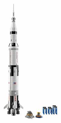 NASA APOLLO Saturn 5 21309 Model Rocket 1,969 Piece Includes LEGO