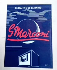 Paul Colin / Gouache Original Marconi Radios