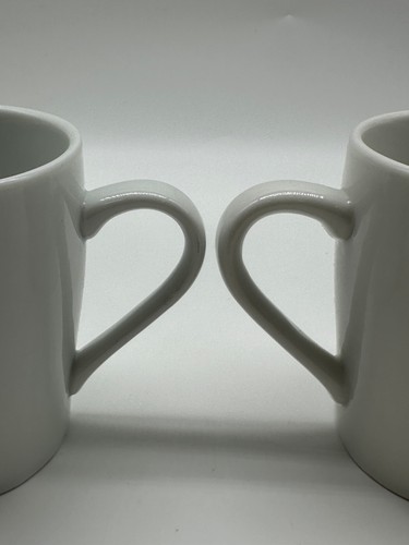 Lot of 2 Starbuck 8 oz Coffee Cup Double Sided Graphic Classic White Traditional - Picture 5 of 7