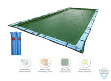 Buffalo Blizzard Supreme Rectangle Swimming Pool Winter Covers w/ Water Tubes