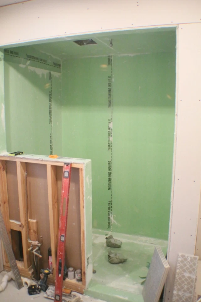 Membrana Impermeable para Ducha Polietileno Tela Hoja Impermeabilización Sartén Forro Foto 3 de 4