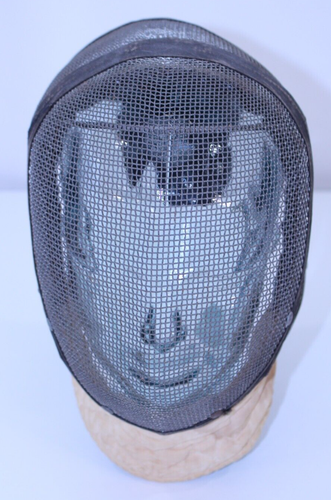 Maschera Recinzione Castello Vintage Rete Metallo Protezione Casco Sport N.Y.C. Panno - Foto 3 di 19