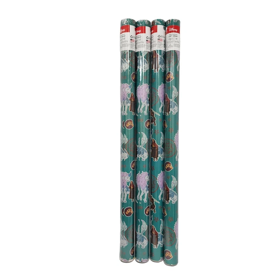 Disney Wrapping Paper Heavyweight Gift Wrap Raya and the Last Dragon 4 Rolls Foto 2 de 3