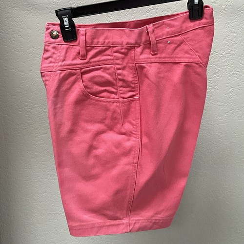 Pantaloncini jeans vintage Wrangler SilverLake da donna grattacieli rosa denim taglia 11/12 - Foto 5 di 12