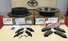 2008-2013 HIGHLANDER GENUINE OEM TOYOTA REAR BRAKE ROTORS, TCMC PADS & OEM SHIMS