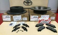 2008-2013 HIGHLANDER GENUINE OEM TOYOTA REAR BRAKE ROTORS, TCMC PADS & OEM SHIMS