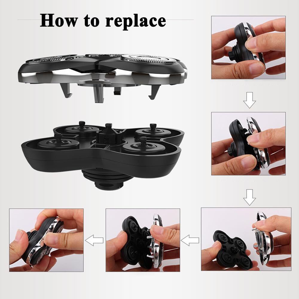 Balder Pro Head Rotary 5 D Shaver Head for Remington Shaver Razor XR1600 RX5