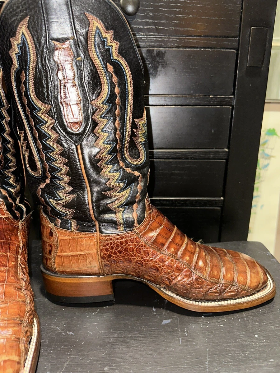 Mens caiman cowboy boots cheap