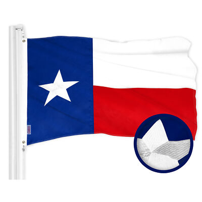 NEW G128 Texas Flag 20x30 IN Lone Star State Embroidered 300D Polyester