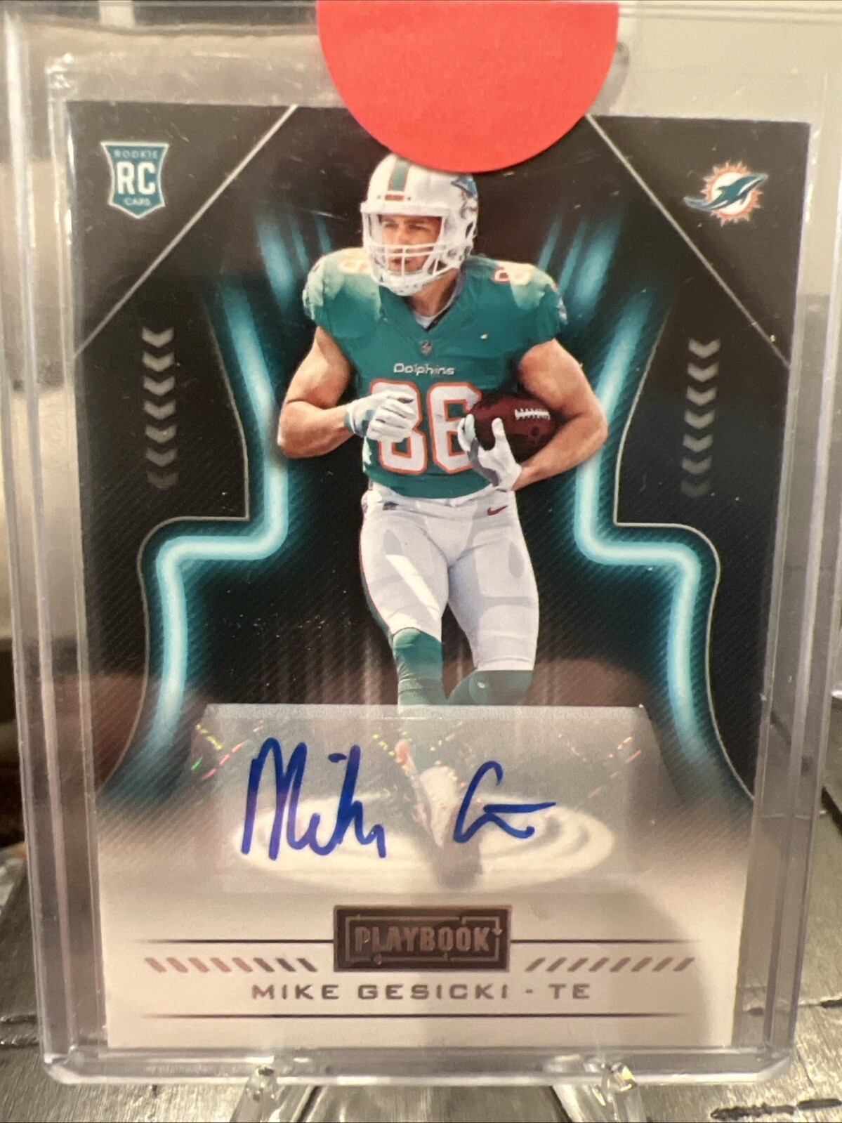 2018 Mike Gesicki Rookie Playbook Autograph No. 145