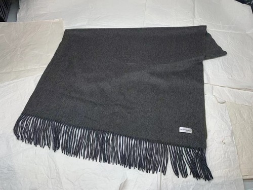 ASH/OLIVE 2 TONES 67x28" 100% SCOT PURE CASHMERE STOLE/BLANKET FREE SHIPPING - Picture 18 of 24