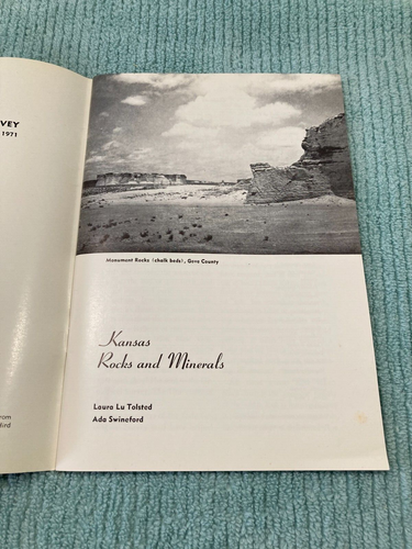 Kansas Rocks and Minerals 1971 Edition Tolsted Swineford State Geological Survey - Picture 4 of 9