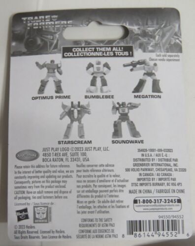 TRANSFORMERS G1 2023 Set of 5 Mini Action Figures Hasbro Just Play Toys New NIP - Picture 9 of 12