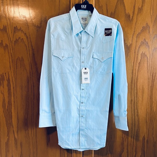 Chemise western homme Ely Cattleman Pearl Snap taille L grand homme