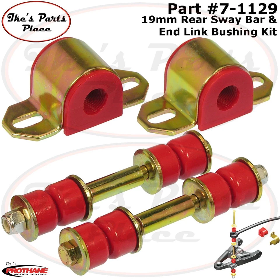 Kit de buje de barra estabilizadora/eslabón final trasero Prothane 7-1129-BL 82-02 Camaro/Firebird Foto 2 de 4