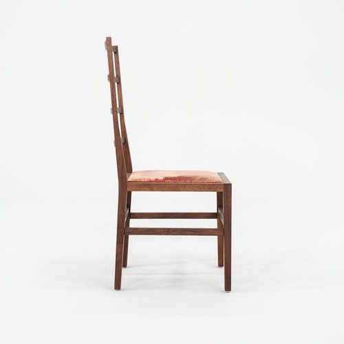 2008 Set of Five Tyler Hays for BDDW Ladder Dining / Side Chairs in Black Walnut - Picture 11 of 12