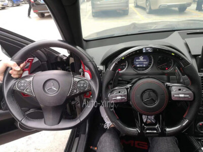 Led/Lcd AMG Carbon Fiber Steering Wheel for Mercedes-Benz AMG G63 E63s W177 C63