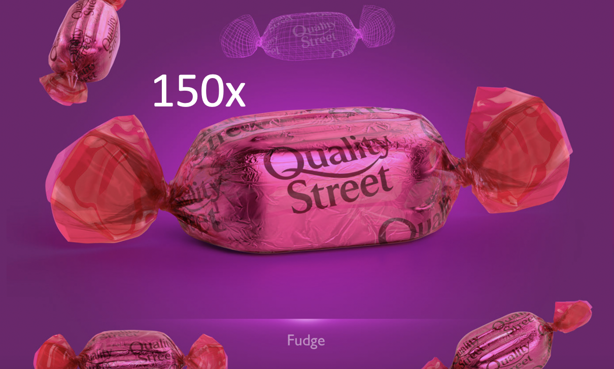 QUALITY STREET FUDGE x 150 FLAVOUR DATED 08/24 CHOCOLATE CHOOSE YOUR