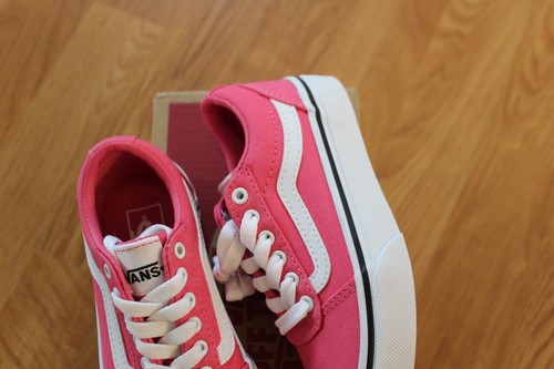 NWT GIRLS VANS SZ 4 SHOES WARD HONEYSUCKLE - Picture 4 of 4