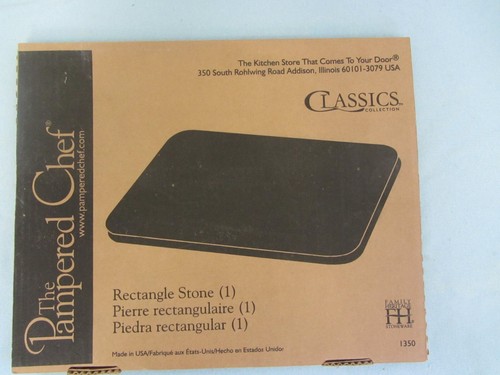 NEW The Pampered Chef Family Heritage Collection 12 x 15 Rectangle Baking Stone
