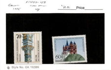 Germany, Postage Stamp, #1442-1443 Mint NH, 1985 St Georges Cathedral (AB)